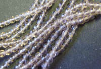 Smoke Soft Facet Irregular Rounds  , 4mm - Pack of 10.