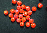 Acrylic Cherise Disco Balls, 6mm - Pack of 10.