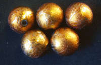 Bronze  Splash Rounds, 12mm - Pack of 10.