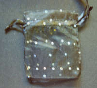 Black  Organza Bags, 7cm X 9cm - Sold Individually.