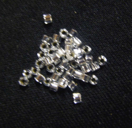 NEW : Myuki Delica Hex Silver Lined 11/0 - Per Pack of 50.