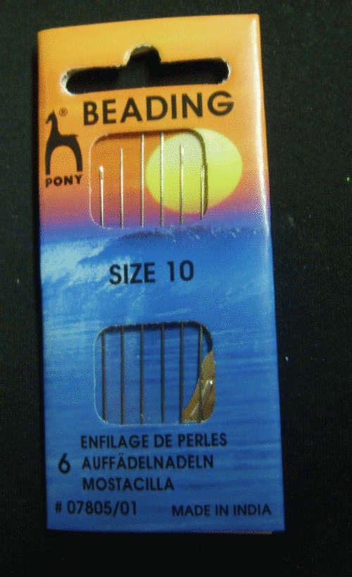 Beading Needles, Size 10 - Per Pack of 6.