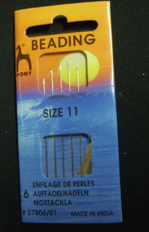 Beading Needles, Size 11 - Per Pack of 6.