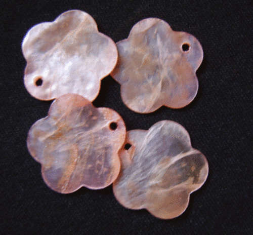 Dusky Pink Shell Bead ,20mm - Pack of 10.