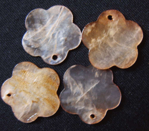 Golden Shell Bead ,20mm - Pack of 10.