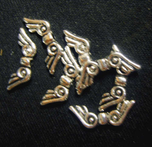 Angel Wing Spacer, 16mm x 6mm - Pack of 20.