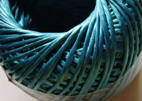 Dusky Blue Nylon Craft Rope - Per meter