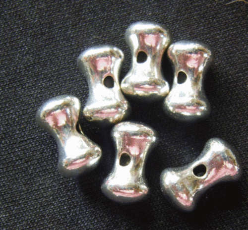 Silver Metal Spacer,10mm x7mm - Pack of 20.