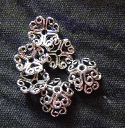 Nickle Beadcap, 9mm- Pack of 50.