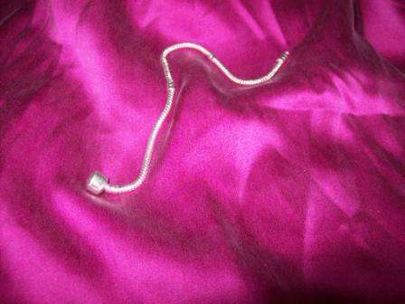 Snake chain fit pandora beads silver colour