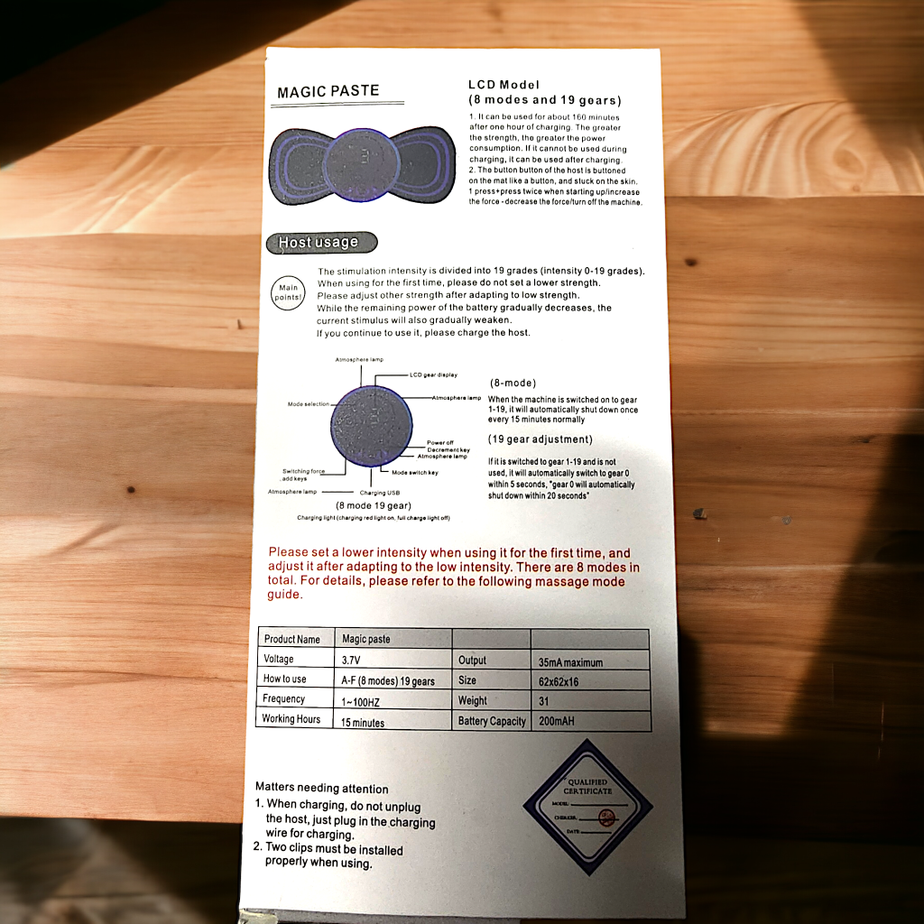 MINI MASSAGER TENS UNIT