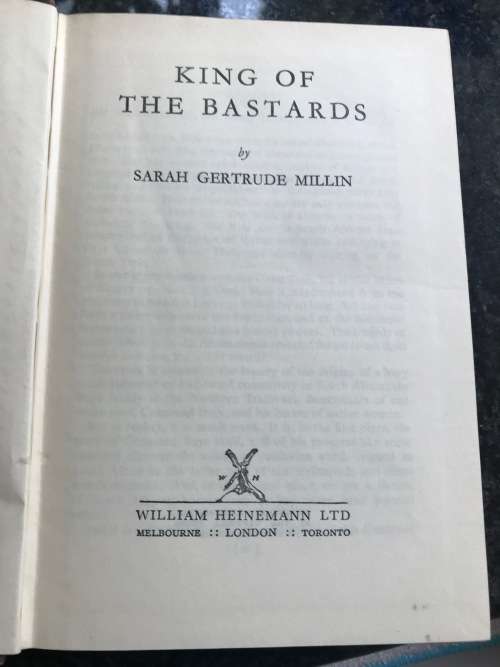 King of the Bastards by Sarah Gertrude Millin