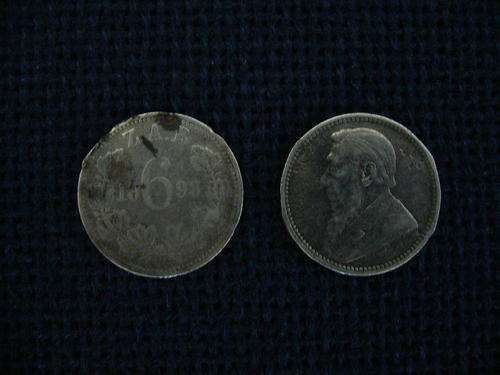 !!! WOW !!! Z.A.R. 1893 SIX PENCE !!! WOW !!! UNGRADED CIRCULATED COIN.