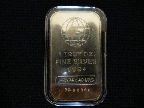 !!!WOW!!! ENGELHARD .999 FINE SILVER 1 TROY OUNCE BAR !!!WOW!!! 5 HOURS ONLY