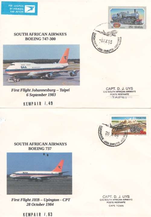 8 Scarce Kempair Flight covers (Bid per cover to take all 8)