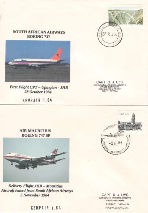 8 Scarce Kempair Flight covers (Bid per cover to take all 8)