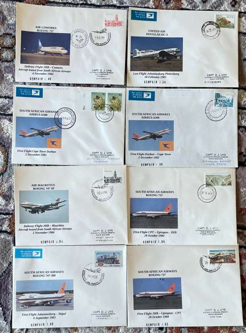 8 Scarce Kempair Flight covers (Bid per cover to take all 8)