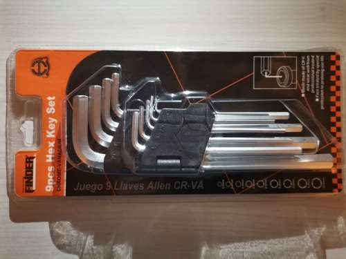 9PC HEX KEY SET CHROME VANADIUM (ALLEN KEY)