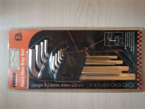 ***9PC CHROME VANADIUM ALLEN KEY SET*** (EASY USE FOR BIG TO THE SMALLEST JOBS)