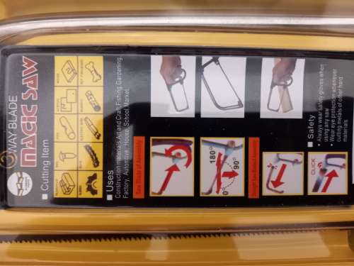***HACK SAW*** AWESOME AND UNIQE 3 WAY BLADE.