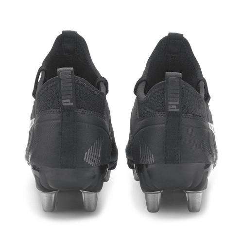 Puma Men`s One Rugby 2 H8 Soft Ground Rugby Boots - Black/Grey - Black / Grey - Men size 9