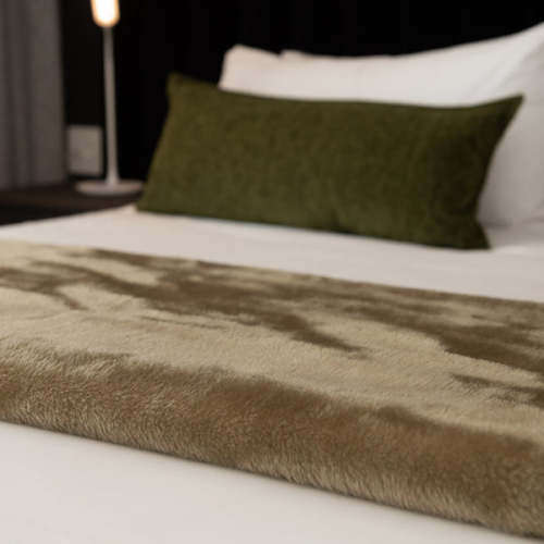 Aranda Belfiore Hotel quality blanket - Khaki