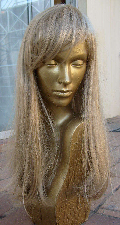 FULL NATURAL LOOK QUALITY 50CM LONG BLONDE WIG