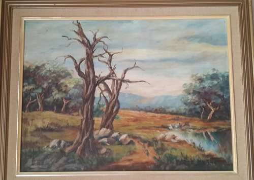 Madge Burnett - oil on board
