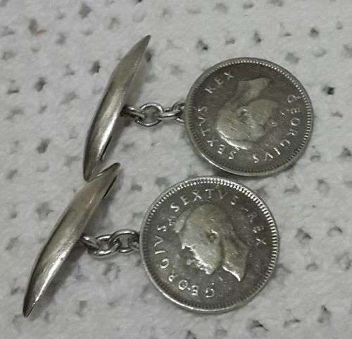 3 p silver cufflinks