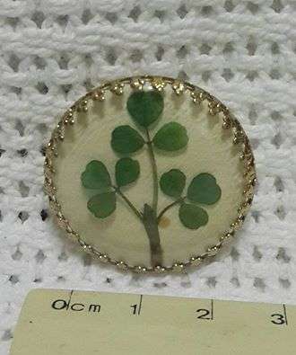 Clover brooch