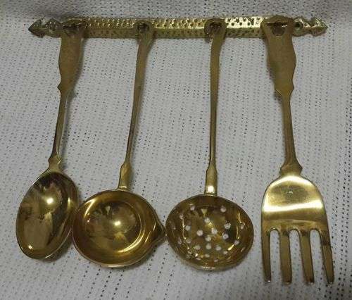 Full set heavy brass utensils