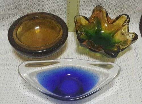 Gorgeous collection of colored glass - Murano? BARGAIN!