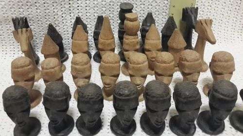 Beautifully carved chess set! WOW!! LOOK!