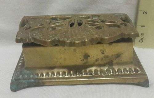 Stamp box - brass