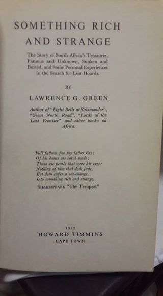 Something Rich and Strange - Lawrence Green