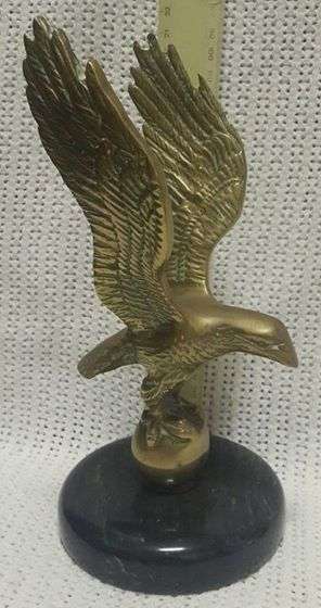 Brass eagle on marble stand! So well done!