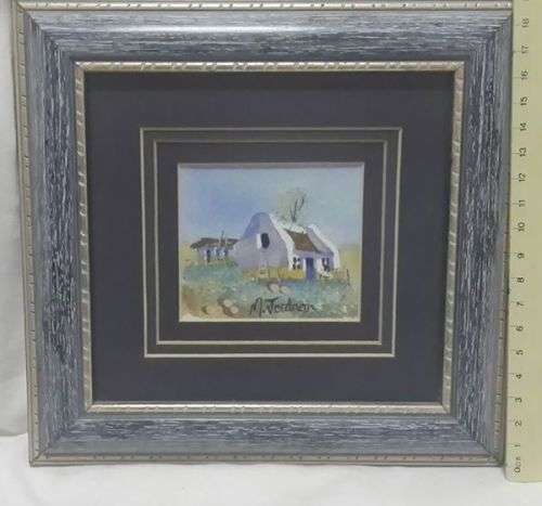 Small framed original painting - watercolor