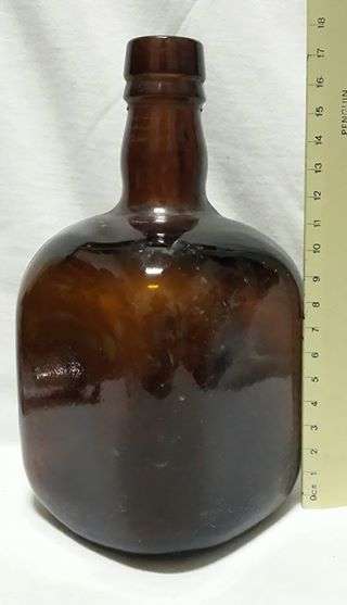 Brown glass bottle
