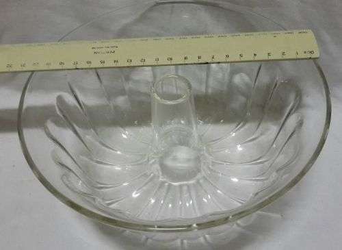 Beautiful big round glass jelly mold