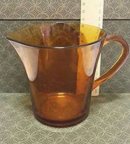 Amber glass jug