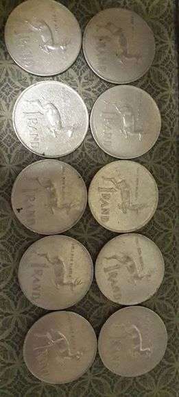 Collection of one rand coins