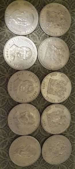 Collection of one rand coins