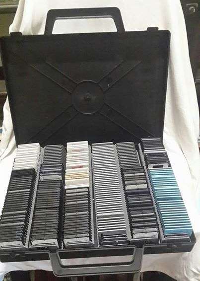 Very vintage slides in carry case! Animal and nature