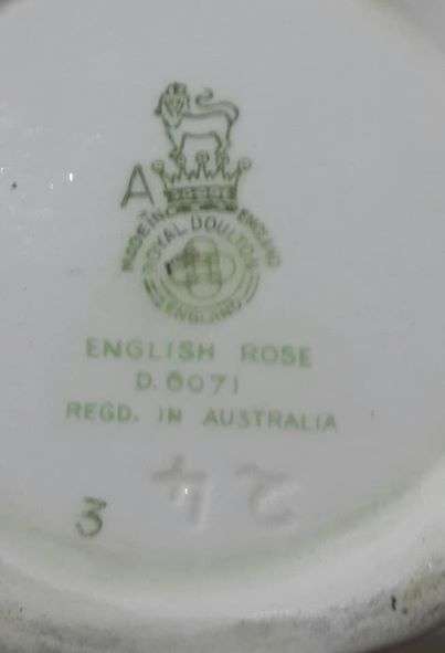 ROYAL DOULTON ENGLISH ROSE 1 PINT JUG