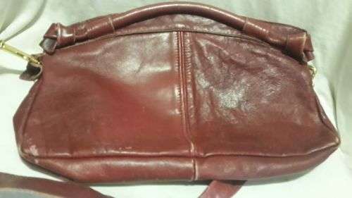 Well used/character Oxblood Leather handbag
