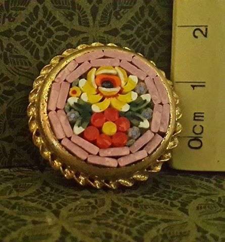 Micro mosaic brooch!! WOW!