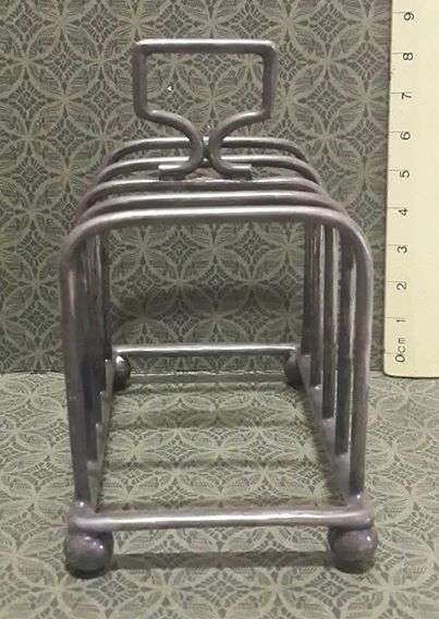 Toast rack with a lot of markings!! - not silver