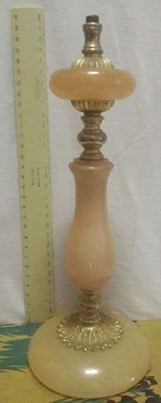 Marble Lamp base - needs fittings