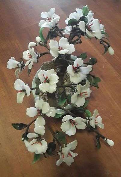 Cherry blossom Bonsai tree - glass leafs and flowers!