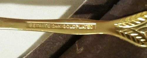 24 ct gold plated set - never used!